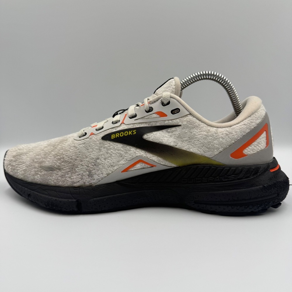 Brooks Adrenaline GTS 23 Grey‎ Orange Men's Size 9 Running Shoes 1103911D017 - Picture 2 of 10